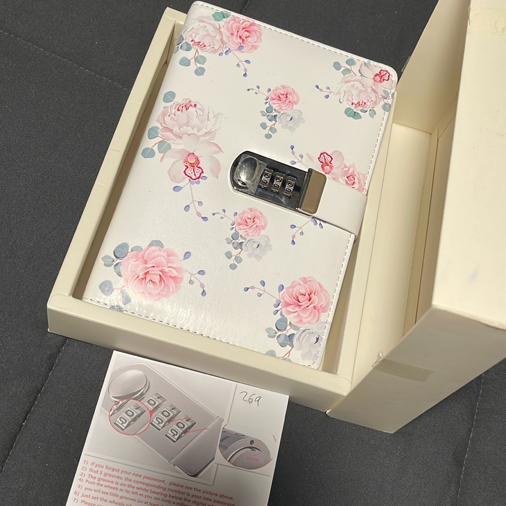 Password locking journal/planner